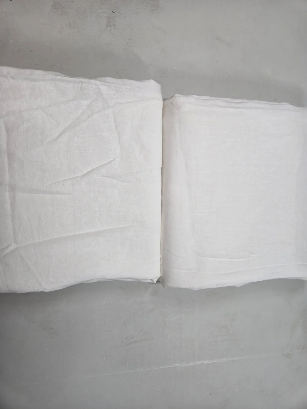 QUINCE Set Of 2 48x108 European Linen Curtains White 9528